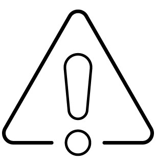 black line icon - alert
