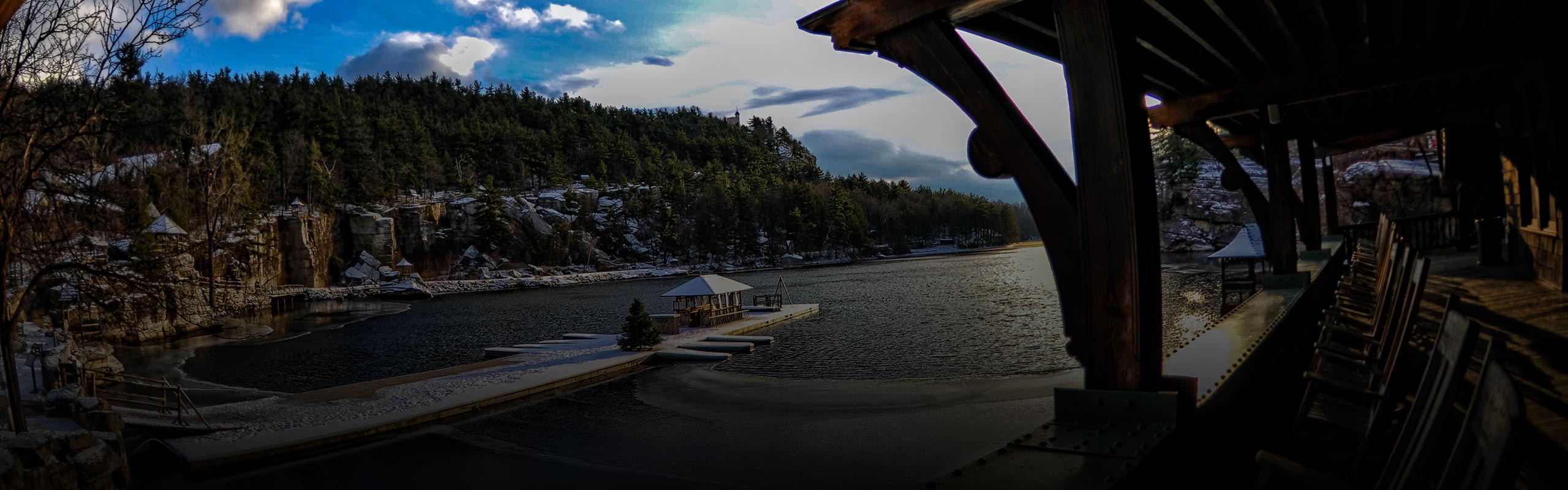 Anita DeFina Hadley Port Ewen Lake Mohonk - in winter